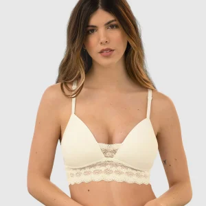 Brassière avec des accents de dentelle délicats