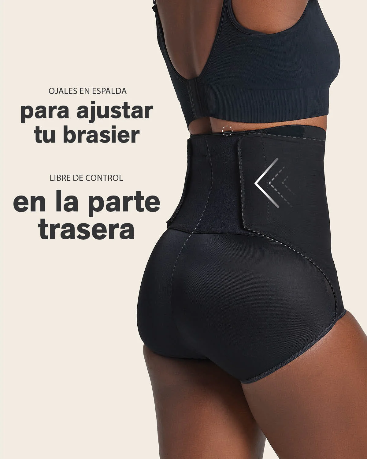 Culotte gainante post-partum et post-chirurgicale avec côtés larges velcro – Image 6