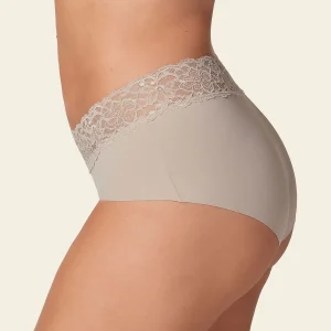 Culotte en tissu ultraléger avec bordure en dentelle