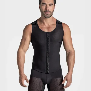 Gilet amincissant post-chirurgicale pour hommes à compression maximale
