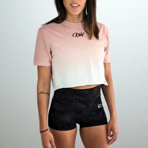 CROP DIP DYE ITALIC ROSE