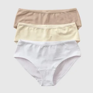 3 culottes en coton confortables à fraîcheur maximale