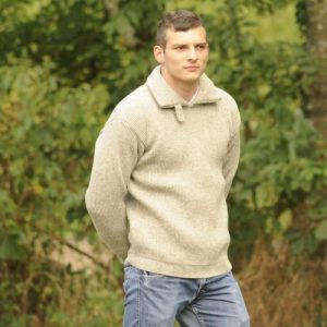 PULL  LAINE HOMME CHARMOISE