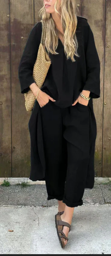 Ensemble Femme 2 Pièces Col en V – Image 6