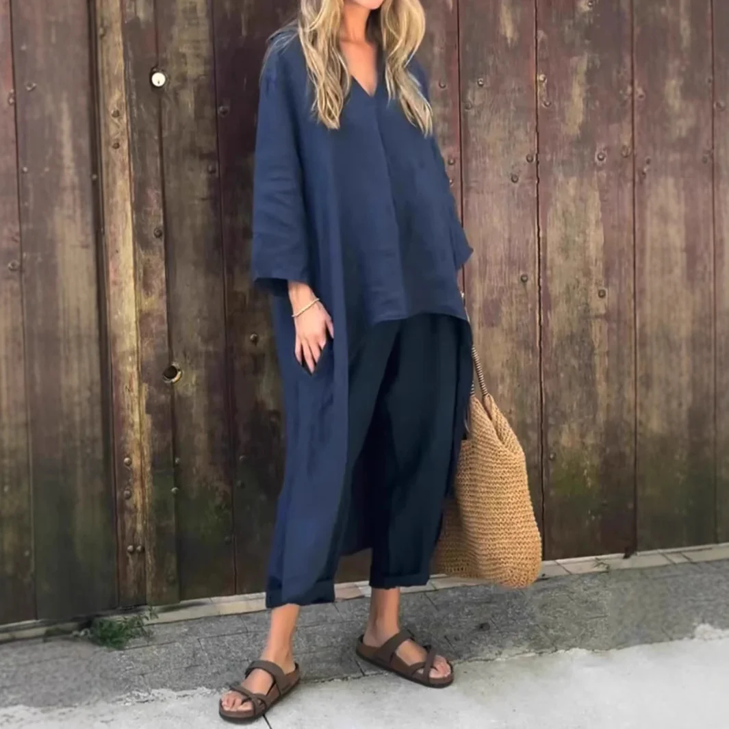 Ensemble Femme 2 Pièces Col en V – Image 3