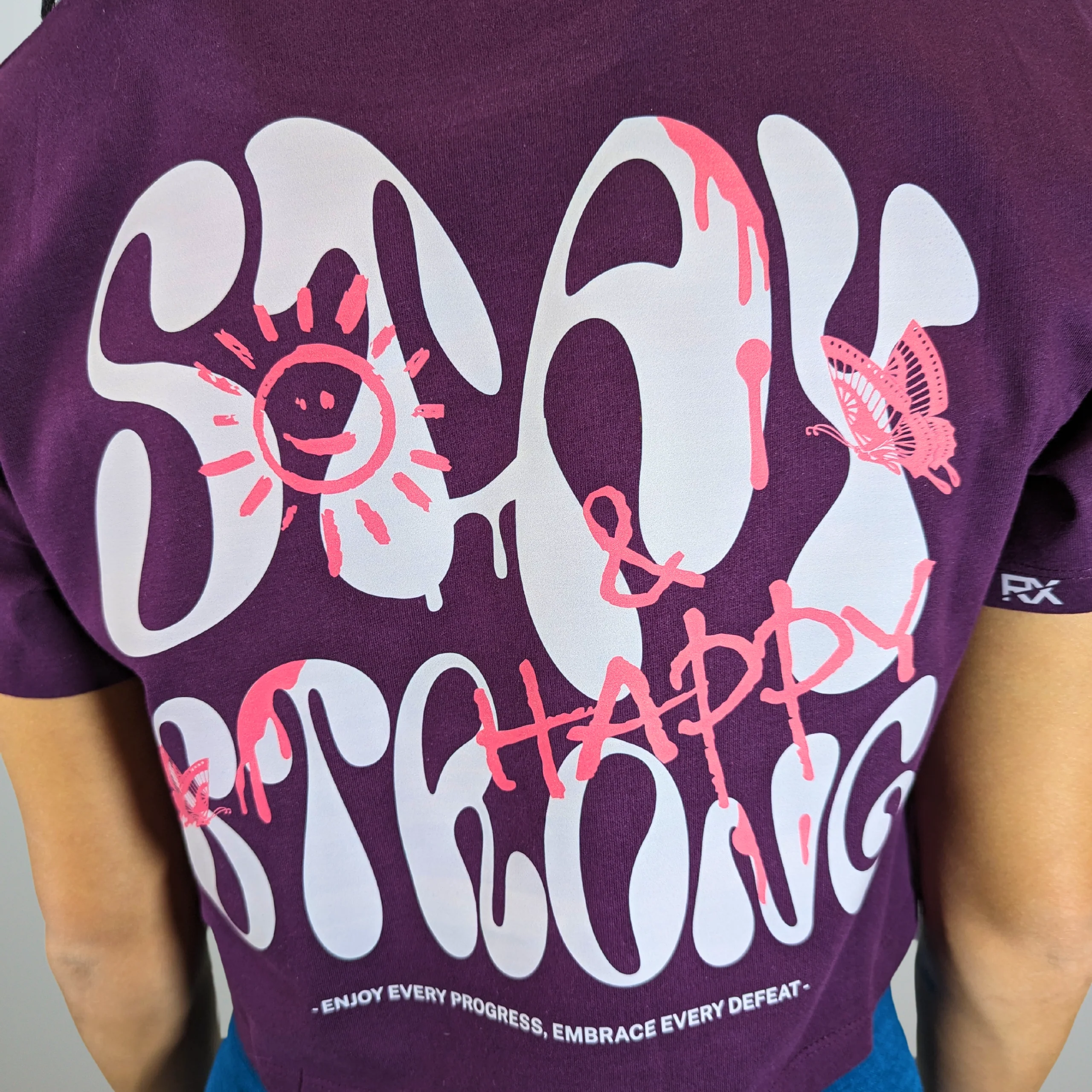 CROP FEMME STAY STRONG&HAPPY – Image 4