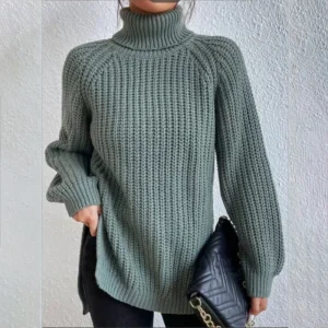 Pull Femme à Col Roulé