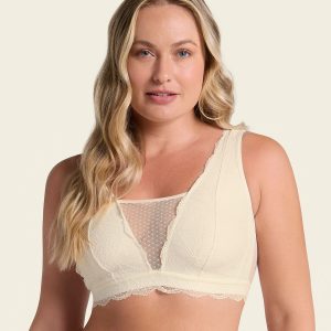 Bralette polyvalente en dentelle idéale pour les prothèses de mastectomie