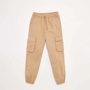 Pantalon stretch multipoches BEIGE