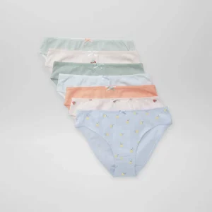 Lot de 7 culottes VERT/BLEU/ROSE