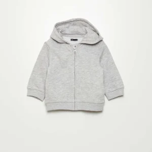 Sweat en molleton à capuche Gris