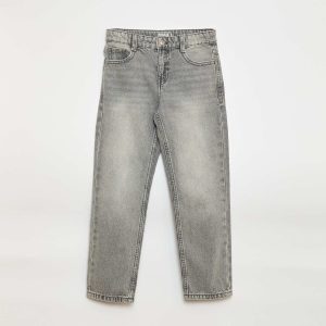 Jean droit à 5 poches GRIS