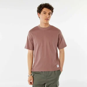 T-shirt col rond en coton VIOLET