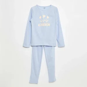 Ensemble pyjama t-shirt + pantalon - 2 pièces BLEU