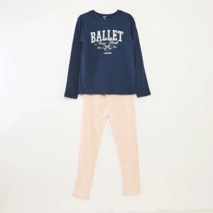 Ensemble pyjama t-shirt + pantalon - 2 pièces BLEU