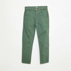 Pantalon chino slim VERT