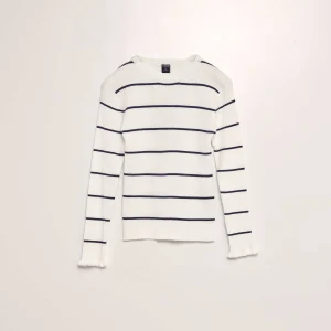 Pull côtelé Beige