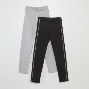 Lot de 2 leggings NOIR/GRIS