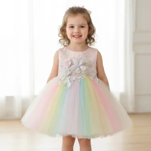 Robe anniversaire Arc-en-ciel