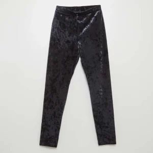 Legging en velours noir