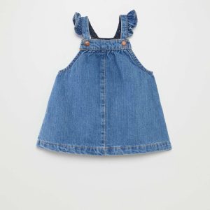 Robe salopette en jean Bleu