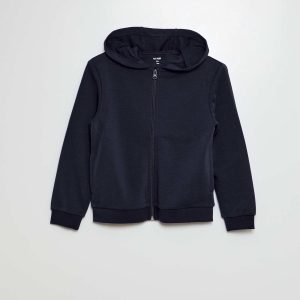 Sweat à capuche zippé BLEU