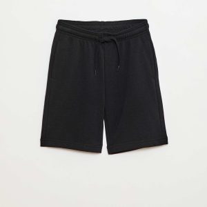 Short en molleton léger NOIR