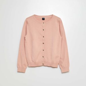 Gilet en maille unie ROSE