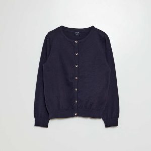 Gilet en maille unie BLEU