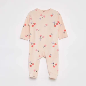 Pyjama dors bien avec pieds à motifs ROSE