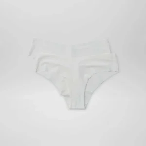 Lot de 2 shortys invisibles en microfibre BLANC