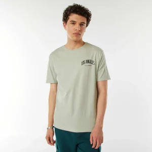 Tee-shirt imprimé à messages VERT