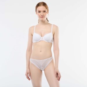 Tanga en dentelle BLANC