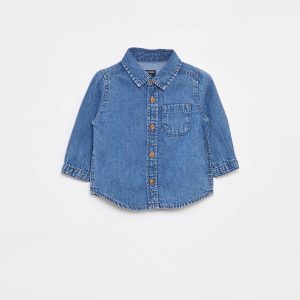 Chemise en jean regular fit BLEU