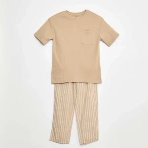 Ensemble pyjama long - 2 pièces MARRON