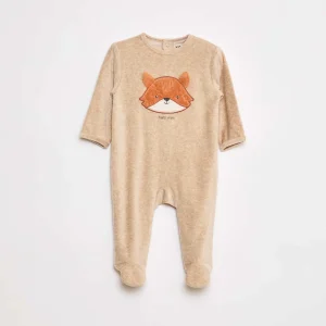 Dors bien en velours avec animation BEIGE