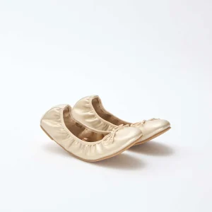 Ballerines dorées JAUNE