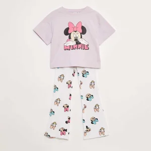 Ensemble tee-shirt + legging 'Minnie' 'Disney' VIOLET