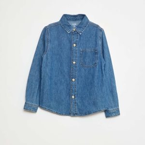 Chemise denim en jean BLEU