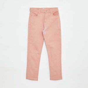 Pantalon slim - coupe ajustée 4 poches ROSE
