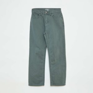 Pantalon droit - regular fit à 5 poches VERT