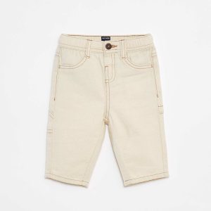 Pantalon en lin mélangé BLANC