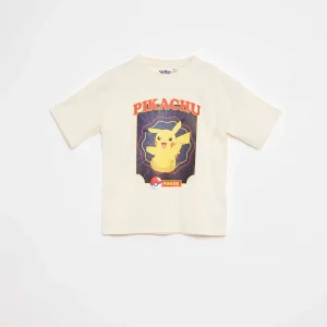 T-shirt à manches courtes 'Pikachu' BLANC