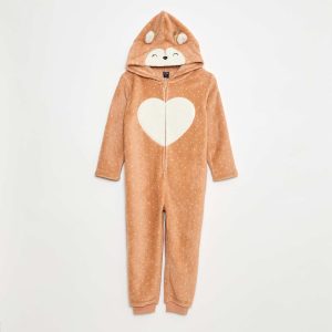 Combinaison nuit à capuche animée ROSE