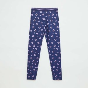 Legging de sport en matière stretch BLEU