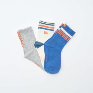 Lot de 3 paires de chaussettes de tennis BLEU