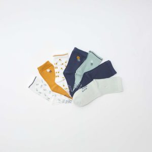 Lot de 7 paires de chaussettes mi-hauteur VERT