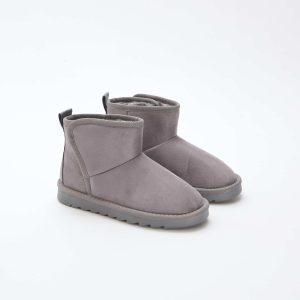 Bottes style sudédois en ubuck GRIS