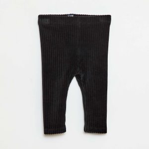 Pantalon legging en velours NOIR