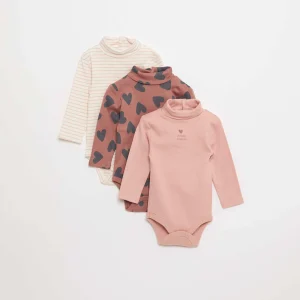 Lot de 3 bodies durable ROSE